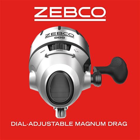 Zebco 888 Spincast Fishing Reel, Size 80 Reel, .